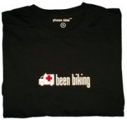 Been biking mountain bike t-shirt with backprint