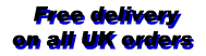 free delivery on all uk orders