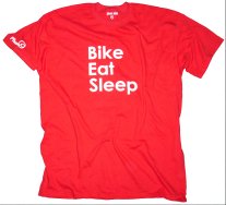 bike eat sleep short sleeved t-shirt